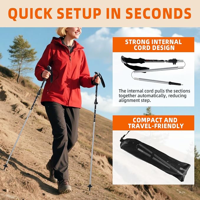 Collapsible Trekking Poles for Hiking - Image 6