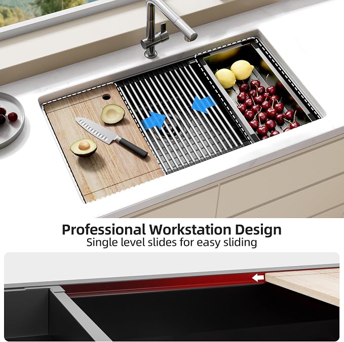 Undermount Kitchen Sink Stainless Steel 32x19 - Image 2
