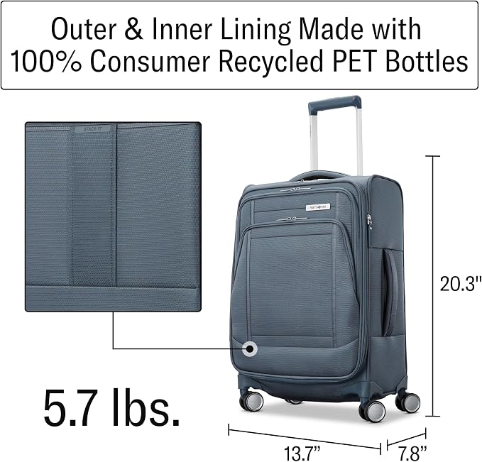Samsonite UpLIFT Lightweight Softside Carry-On Luggage - Image 2