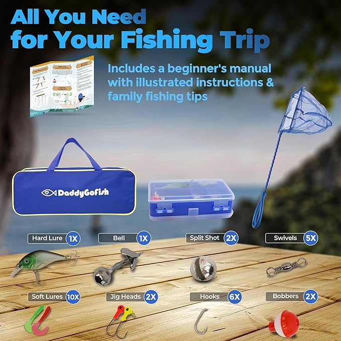 DaddyGoFish Kids Fishing Pole - Image 2