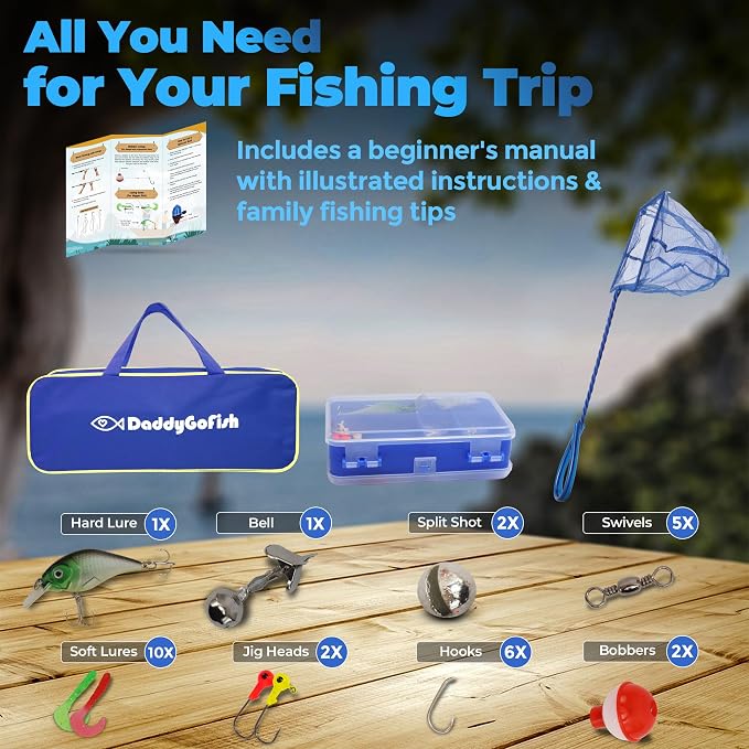 DaddyGoFish Kids Fishing Pole - Image 2
