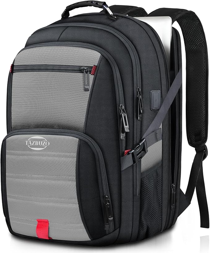 18.4 Inch Extra Large Travel Backpack, TSA Laptop Backpack by TAZBUZO