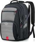 18.4 Inch Extra Large Travel Backpack, TSA Laptop Backpack by TAZBUZO