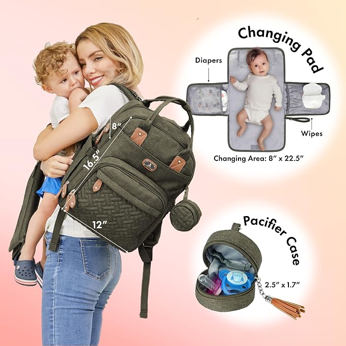 Dikaslon Diaper Bag Backpack - Image 2
