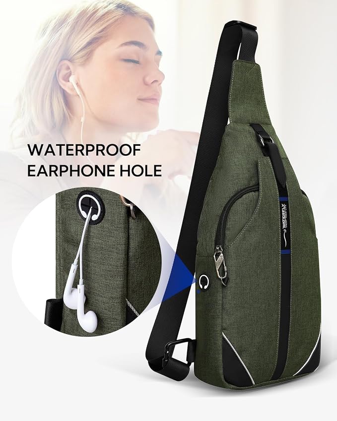 WATERFLY Small Crossbody Sling Backpack Anti Theft Backpack - Image 7