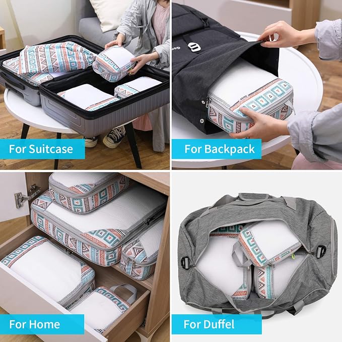 Compression Packing Cubes, Gonex Extensible Storage Mesh Bags Organizers - Image 5