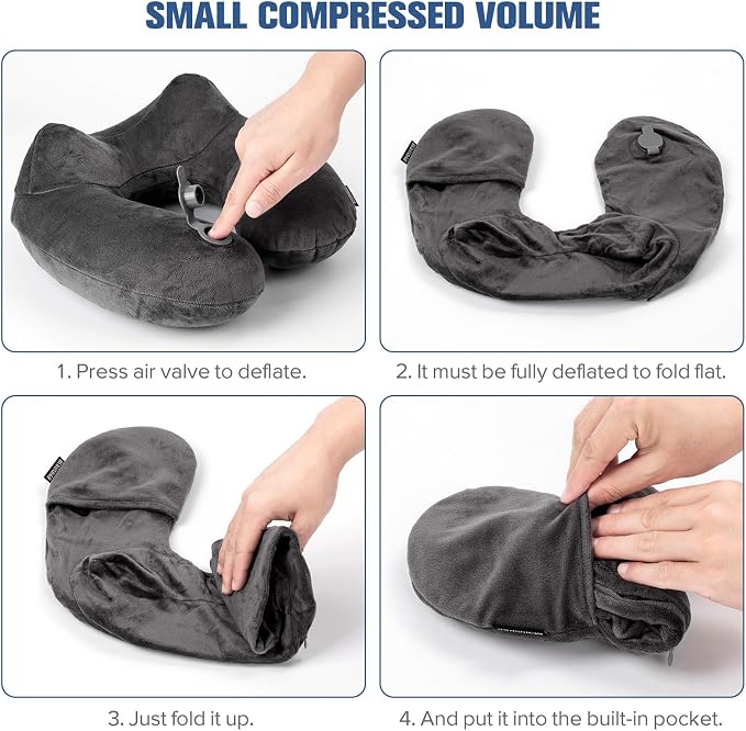 Rewondah Inflatable Travel Pillow - Image 6