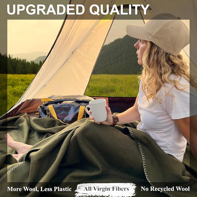 EKTOS 100% Virgin Wool Blanket, Warmest - Image 3