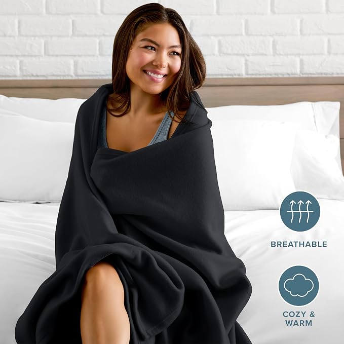 Bare Home Polar Fleece Blanket - Image 3