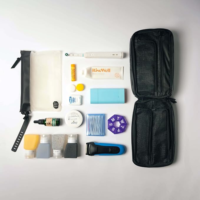Gravel Hanging Toiletry Bag – Compact, Water-Resistant Travel Dopp Kit - Image 4