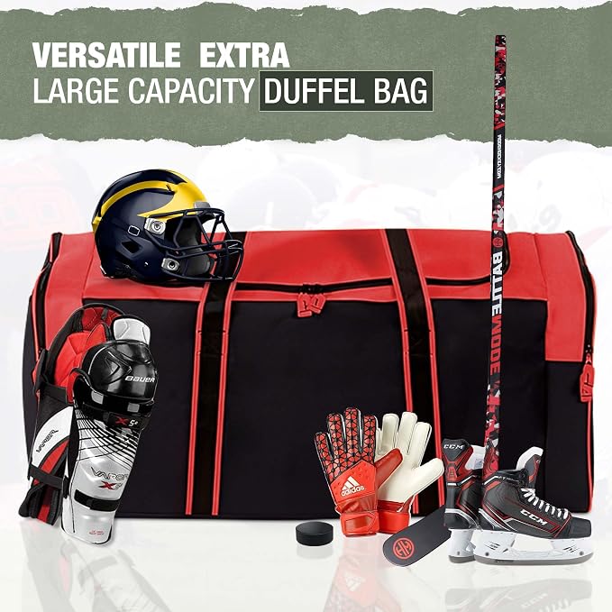 Jetstream Heavy Duty Multi Pocket Durable Sports Gym Equipment Travel Duffel Bag - Image 3