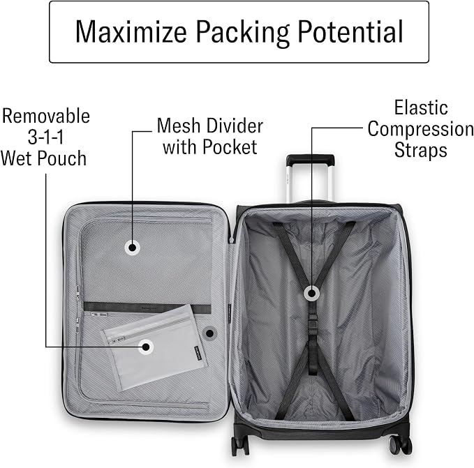 Samsonite UpLIFT Lightweight Medium Checked Softside Luggage - Image 4