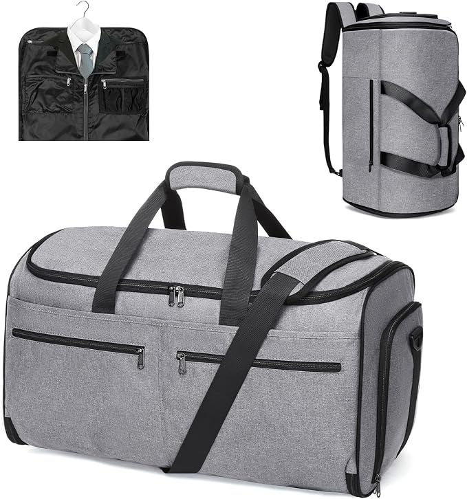 Bukere Carry on Garment Bag for Travel, Convertible Travel Duffel Suit Bag by Bukere