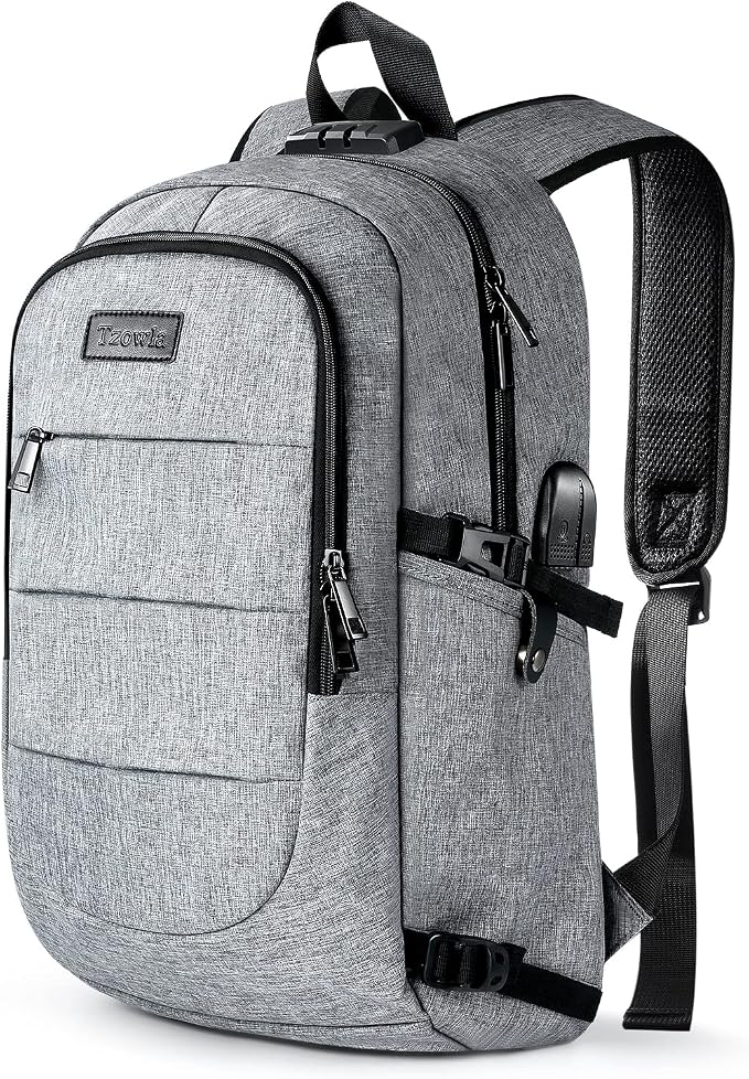 Travel Laptop Backpack Water Resistant Anti-Theft Bag by Tzowla
