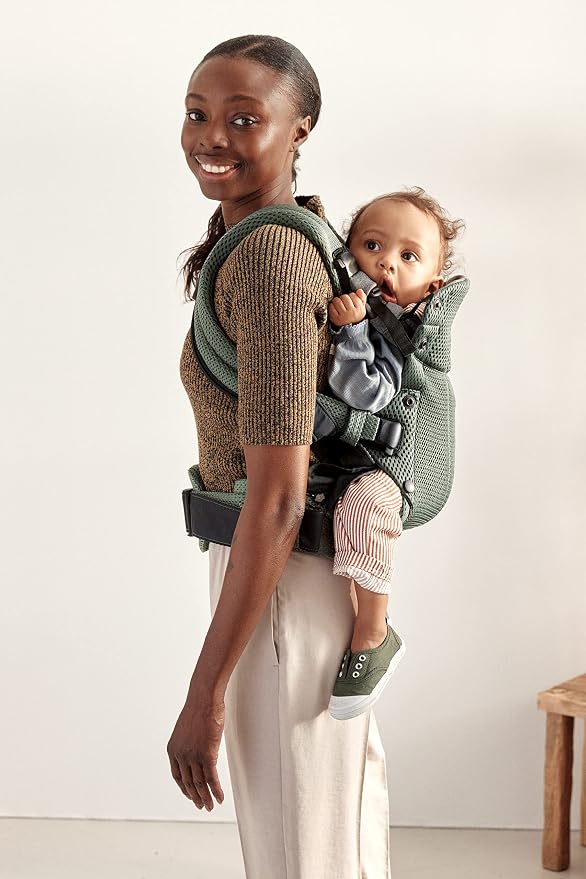 BabyBjörn Baby Carrier Harmony, Dark Green, 3D Mesh | 3-in-1 Ergonomic Baby - Image 7
