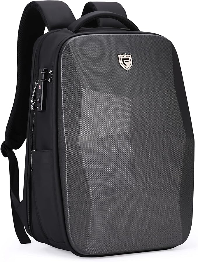 FENRUIEN Hardshell Backpack Expandable, Anti Theft Laptop Backpack by FENRUIEN