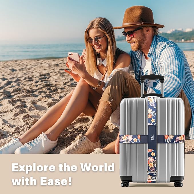 Luggage Straps for Suitcases, Adjustable Luggage Elastic Belt, Travel - Image 7