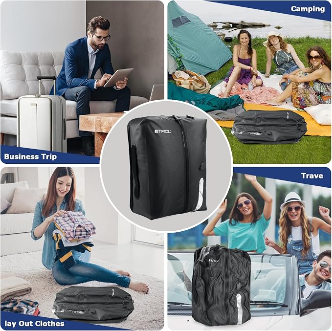 TPU Vacuum Bag for Travel, 70D Nylon Reusable Compression Bag - Image 6