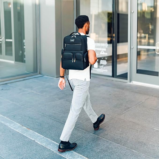 Laptop Business Backpack for Men & Women, Work Backpack Fits 15.6 Inch - Image 8