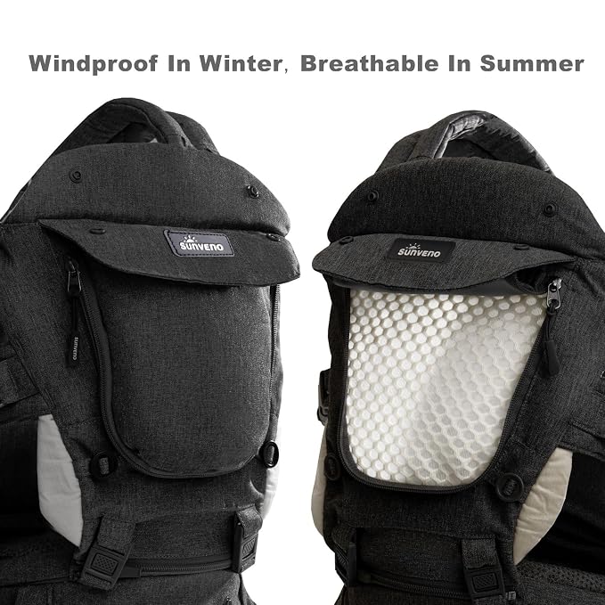 SUNVENO 3 in 1 Ergonomic Baby Carrier - Image 8