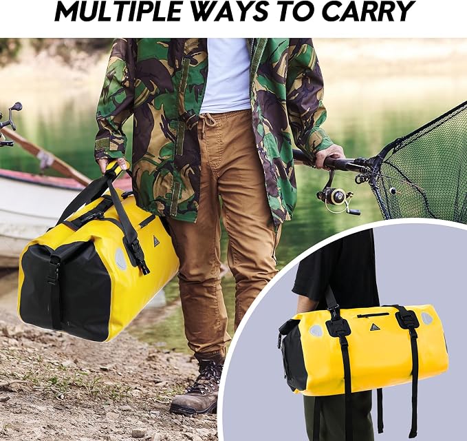Haimont Waterproof Duffel Bag Roll-top Dry Duffel Bag - Image 7