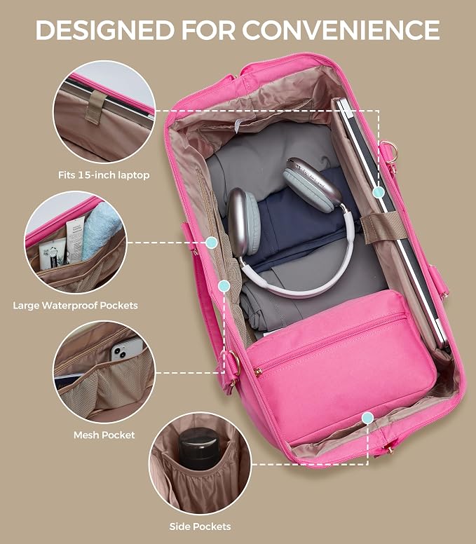 Weekender Bags for Women, Large Travel Duffel Bag - Image 6