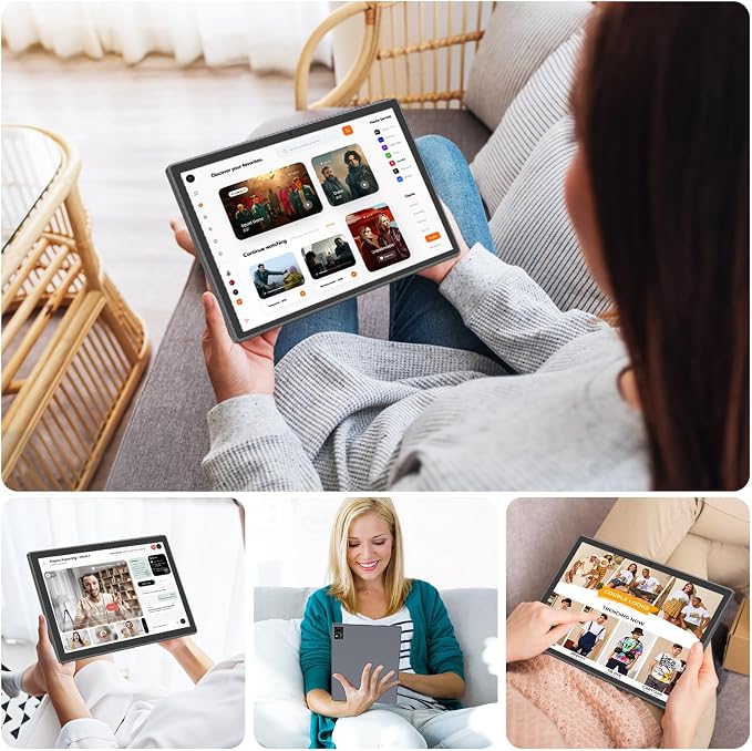 Android 15 Tablet with Keyboard, 16GB（8+8）RAM+256 Storage, 8000mAh Battery - Image 7