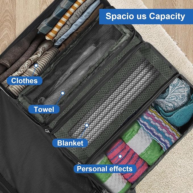 Suitcase Organizer, Travel Luggage Organizer Portable Hanging Travel Shelves - Image 5