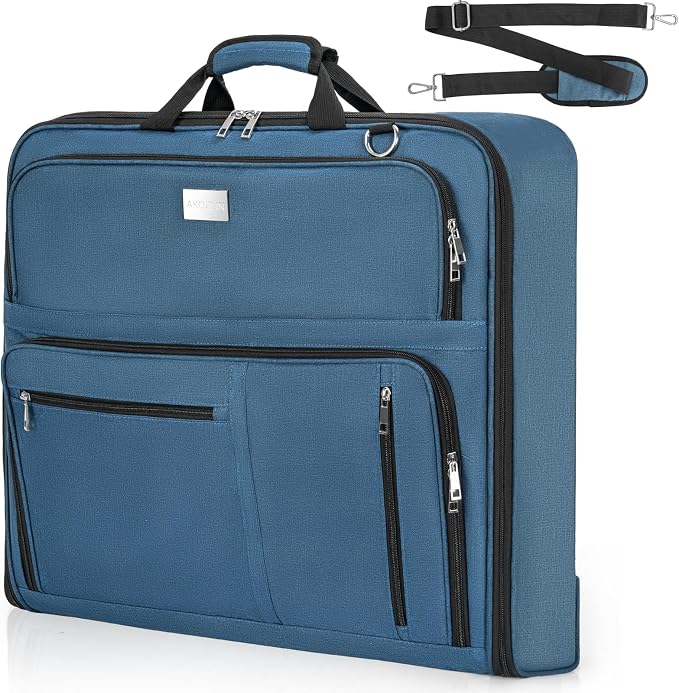 AKOZLIN Travel Luggage Garment Bag Foldable Hanging Suit Bag by AKOZLIN