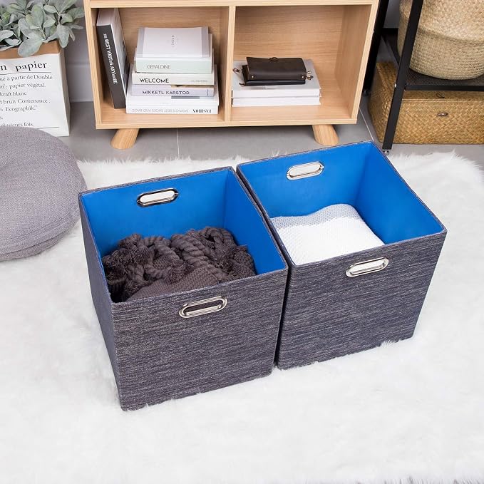 Storage Cube Basket Bins, 13×13 Foldable Storage Containers - Image 9