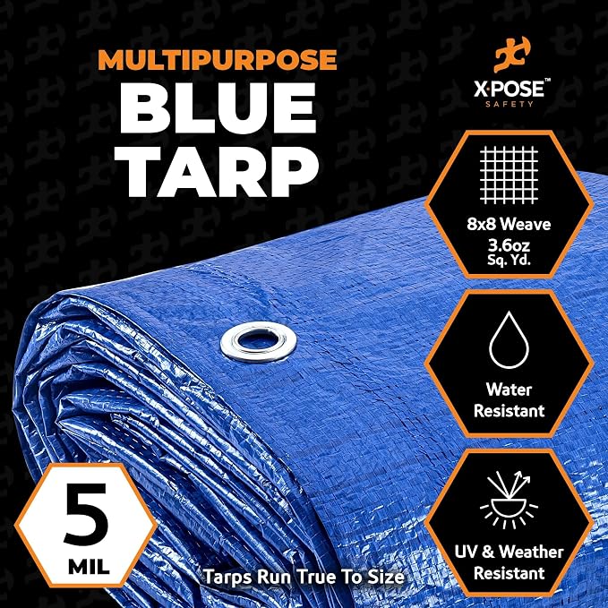 Better Blue Poly Tarp 20' x 30' - Image 2