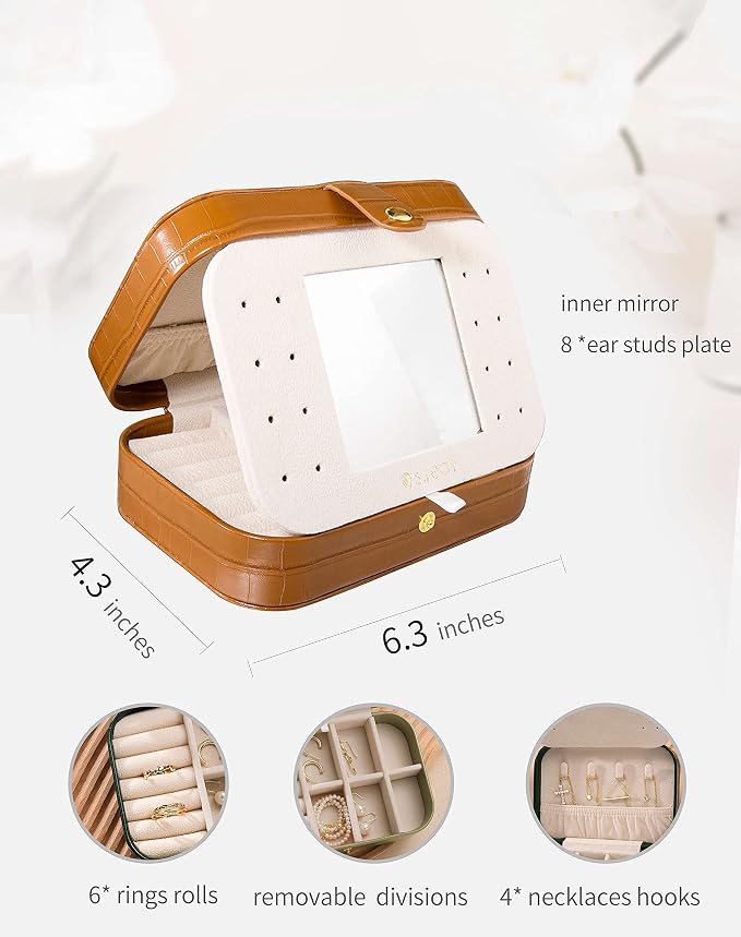 S.Leaf Travel Jewelry Organizer Travel Jewelry Boxes - Image 4
