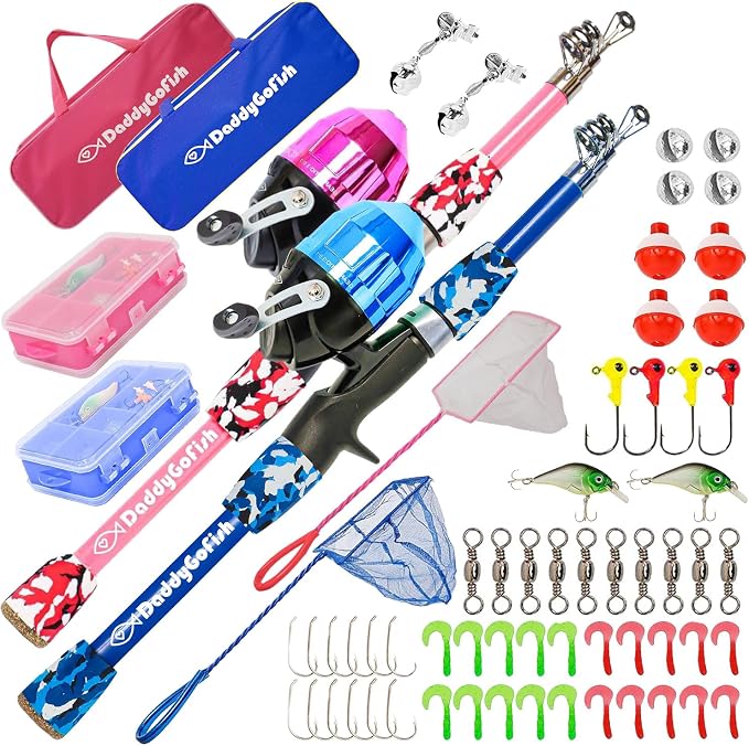 DaddyGoFish Kids Fishing Pole by DaddyGoFish
