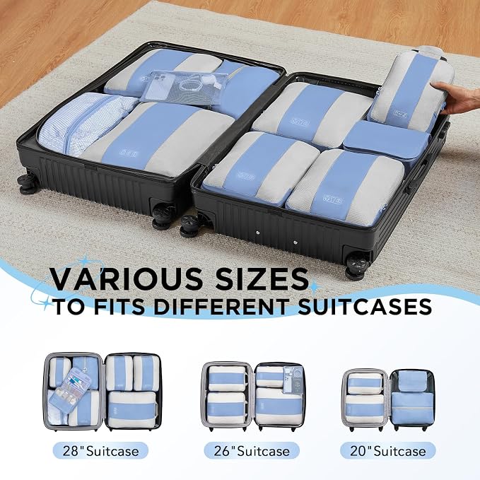 10 Set Compression Packing Cubes - Image 7