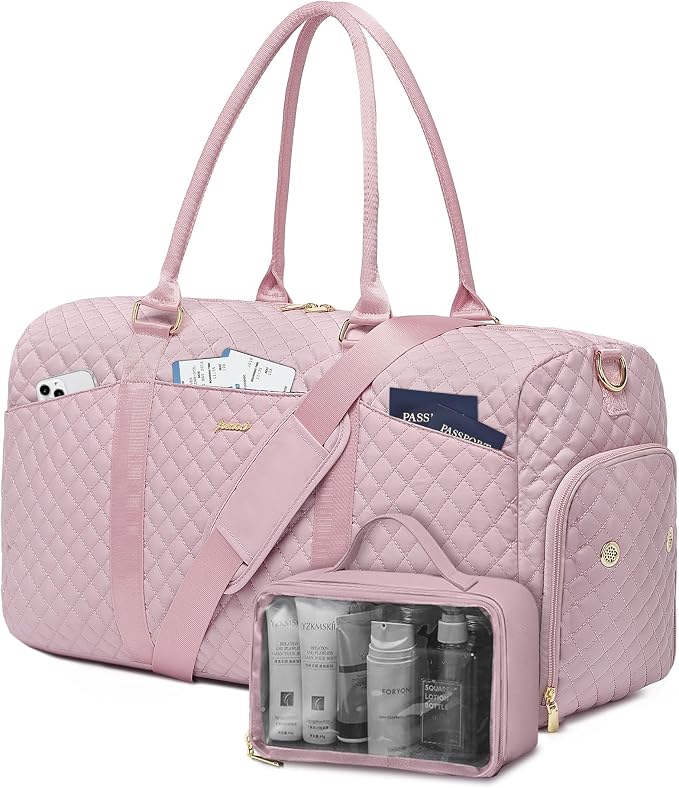 Women Weekender Travel Duffle Bag: Travel Duffel Overnight Bags by FOCDOD