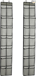 Over The Door Shoe Organizer, 14 Large Mesh Pockets Hanging Shoe Rack by Unknown