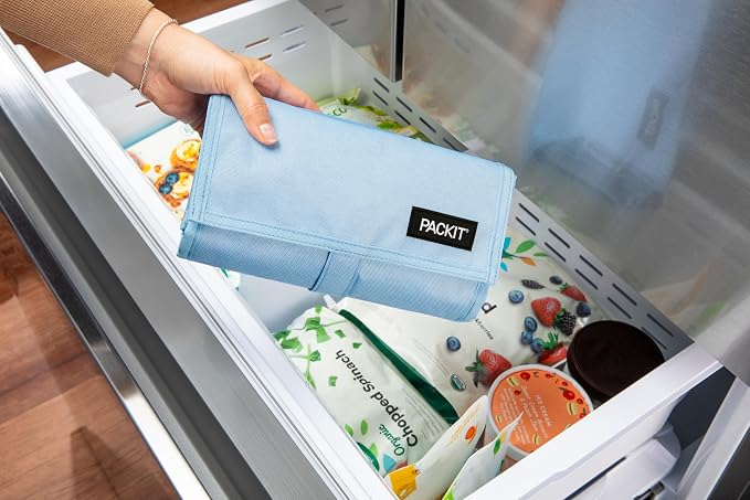 Packit® Freezable Lunch Bag, Sky Blue, Built - Image 4