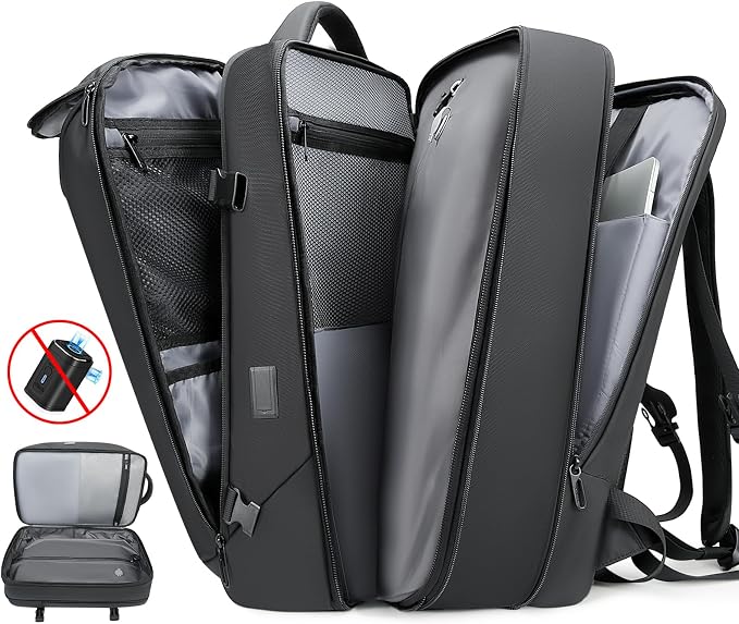 Vacuum Backpack for Men, 50L Expandable Compression Backpack - Image 2
