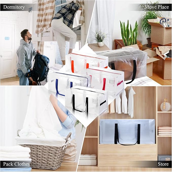 8 Pack Heavy Duty Extra Large Moving Bags - Image 7