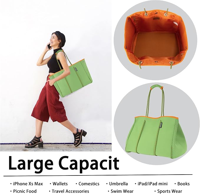QOGiR Neoprene Multipurpose Beach Bag Tote - Image 4