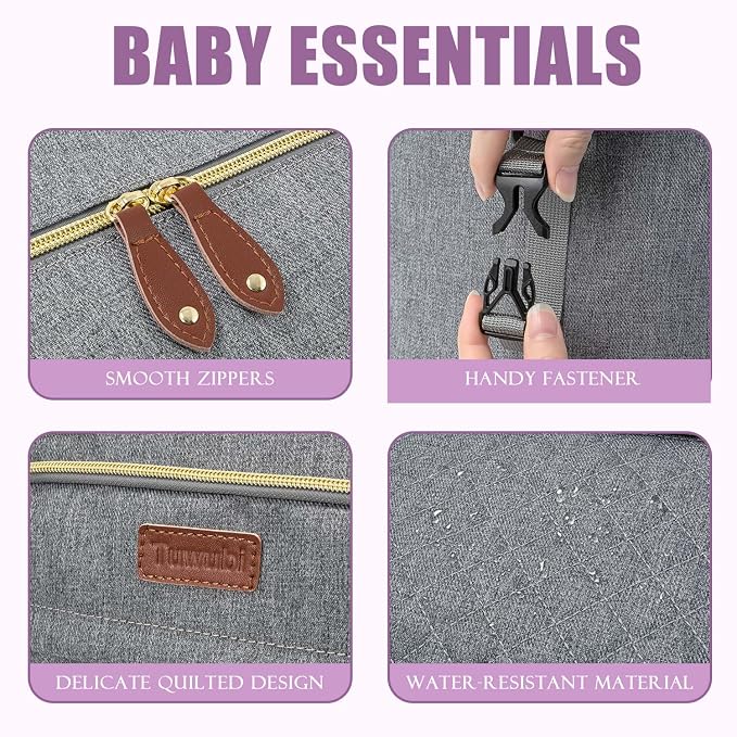 Tuwubi Diaper Bag Tote, Baby Diaper Bag - Image 3