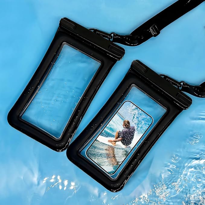 IPX8 Floating Waterproof Phone Case 2-Pack, 7.2 Inch Waterproof Phone Pouch - Image 8