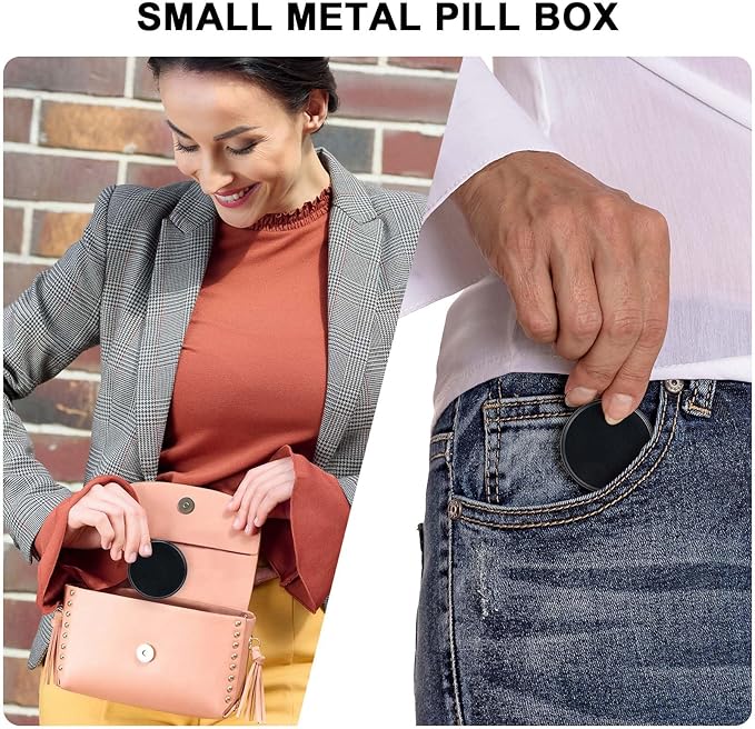 Pill Box 2 Compartment Pill Case - Image 6