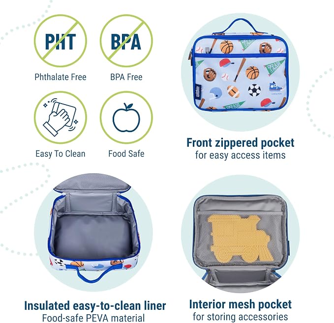 Wildkin Kids Insulated Lunch Box – Durable and Reusable - Image 4