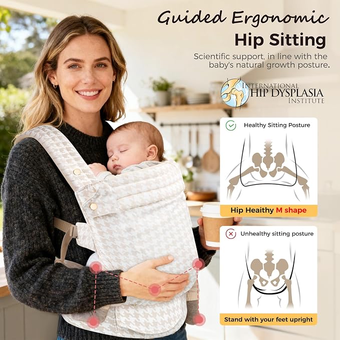 Baby Carrier Newborn to Toddler- Ergonomic, Cozy and Lightweight Infant Carrier - Image 5