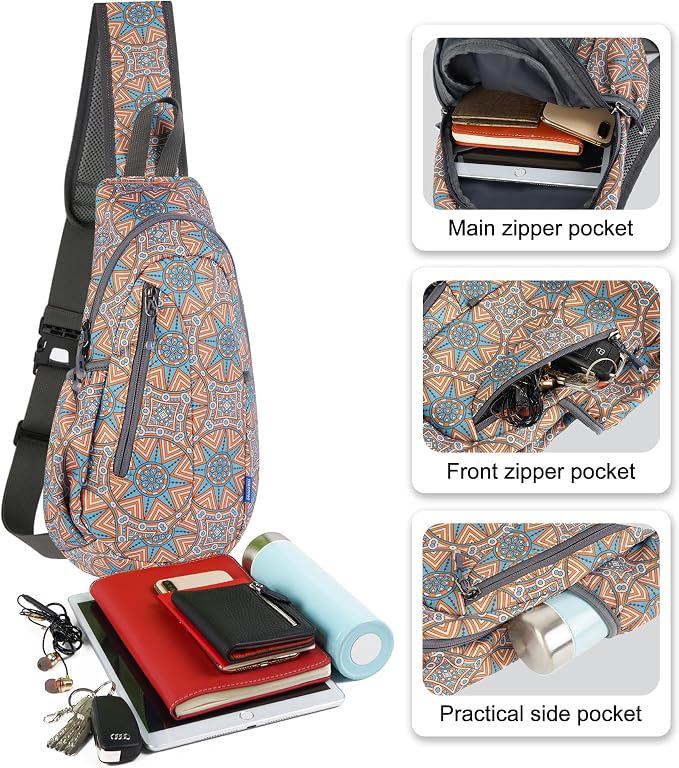 TITECOUGO Small Sling Bag, Lightweight Crossbody Backpack - Image 2