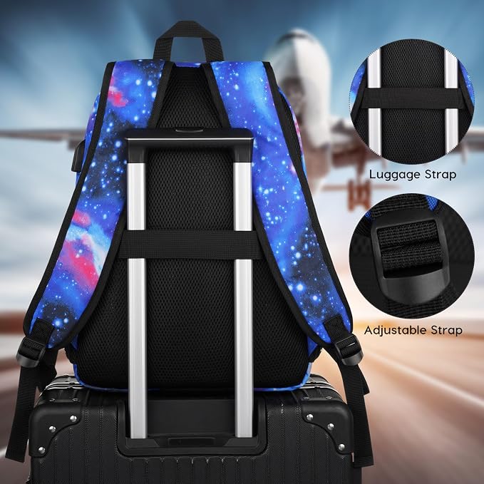 Unisex School Backpack, Casual Bookbag Adults and Teens Schoolbag - Image 5