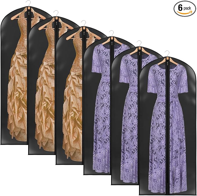 Zilink 65" Dress Bags for Gowns Long Clear Garment Bags for Gowns Garment by Zilink