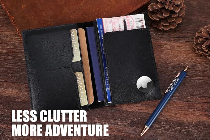 STAR VISTA Albatross Leather Travel Passport Holder, Minimalist Design - Image 6