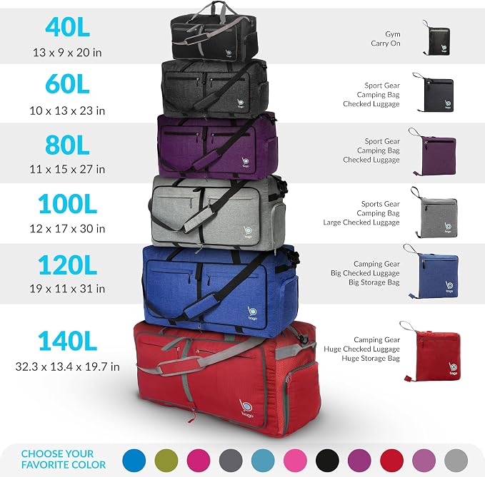 Bago Big XXL Foldable Duffel Bags - Image 10